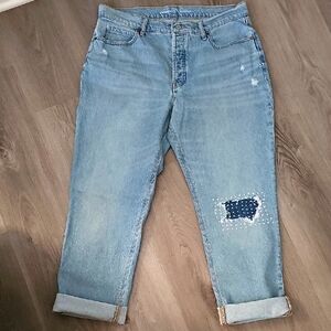 Women's Slouchy Straight Hi Rise Jeans